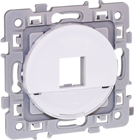 Support RJ45 blanc SQUARE