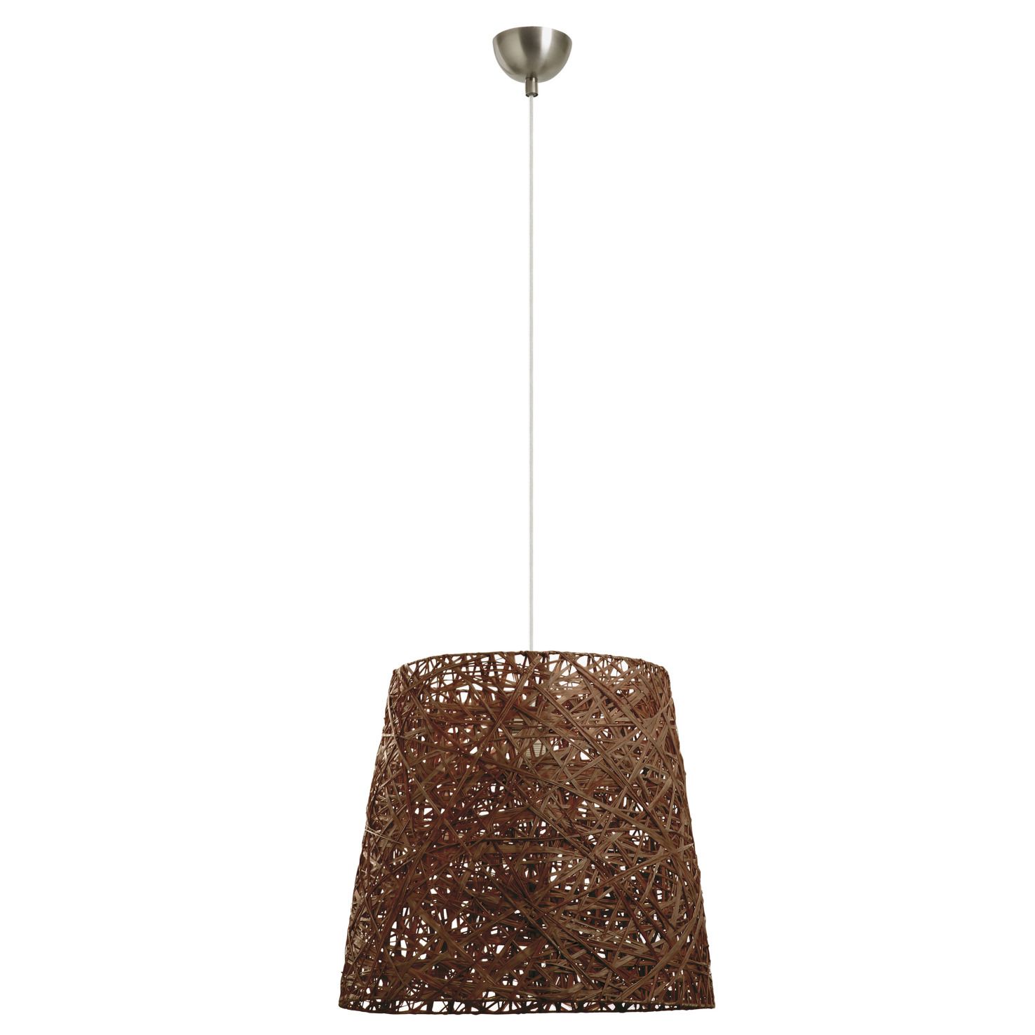 Suspension E27 fibre brune naturelle VIMET