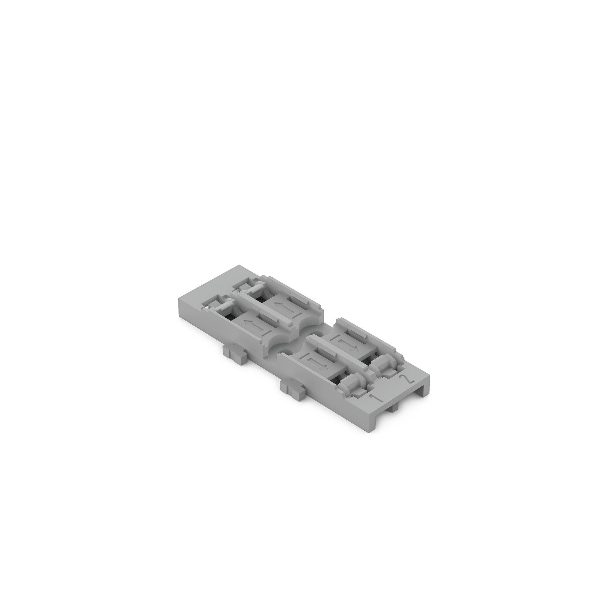 Adaptateur de fixation pour 2 connecteurs de passage 221-2411