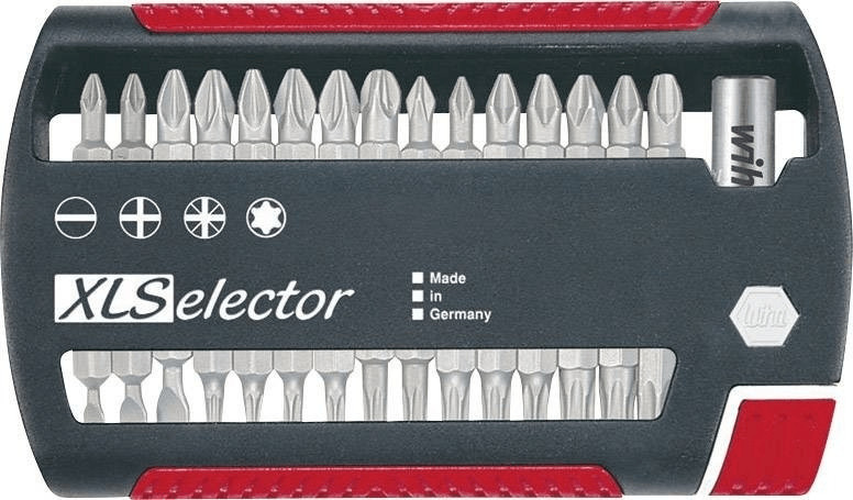 Embout XLSelector Standard mélangé 31 pièces 4,5mm - 5,5mm - 6,5mm - PH1 - PH2 - PH3 - PZ1 - PZ2 - PZ3 - T10 - T15 - T20 - T25 - T30 - T40 -  1/4mm