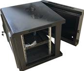 Baie de brassage 6U profondeur 600 coffret mural monté 19'' porte