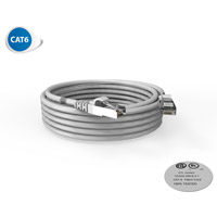 Cordon RJ45 catégorie 6 gris longueur 5m