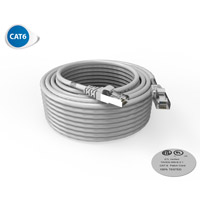 Cordon RJ45 catégorie 6 gris longueur 15m